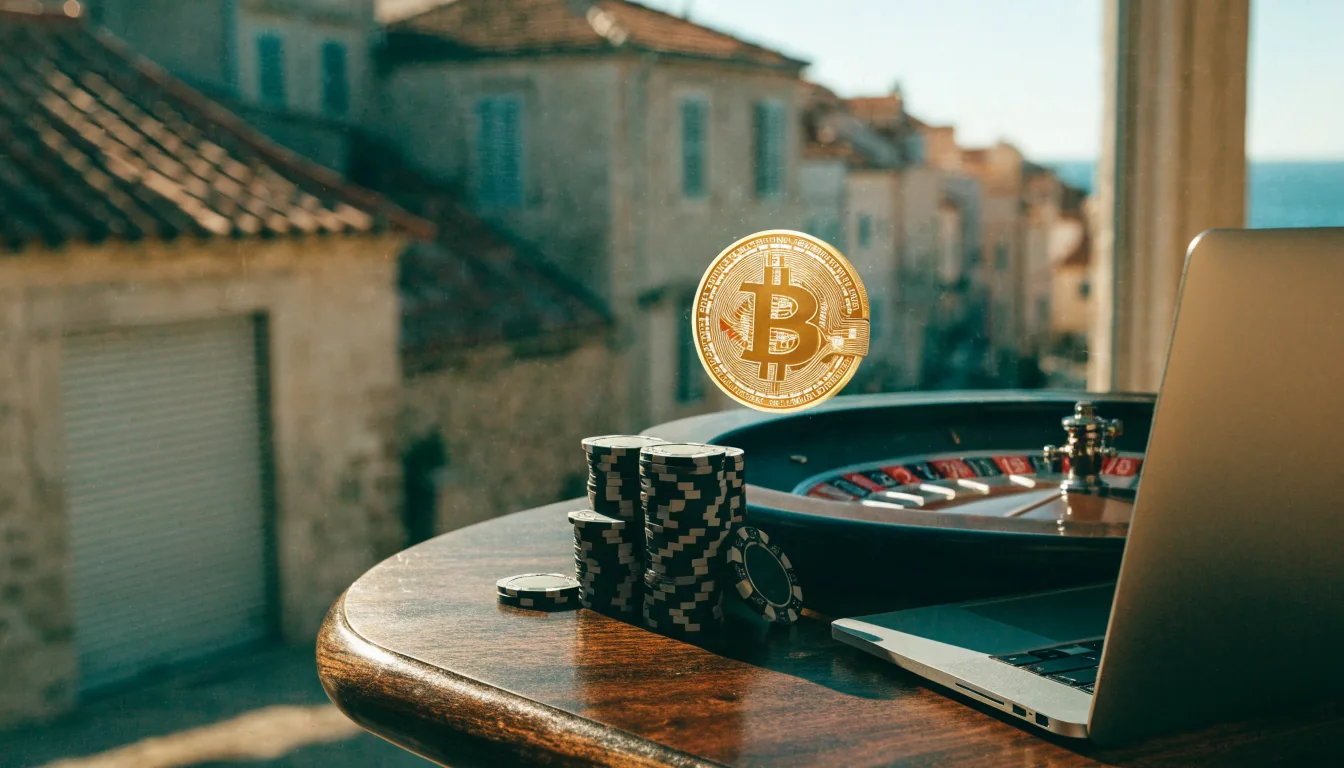 Kripto casino čipovi i bitcoin uz hrvatsku obalu