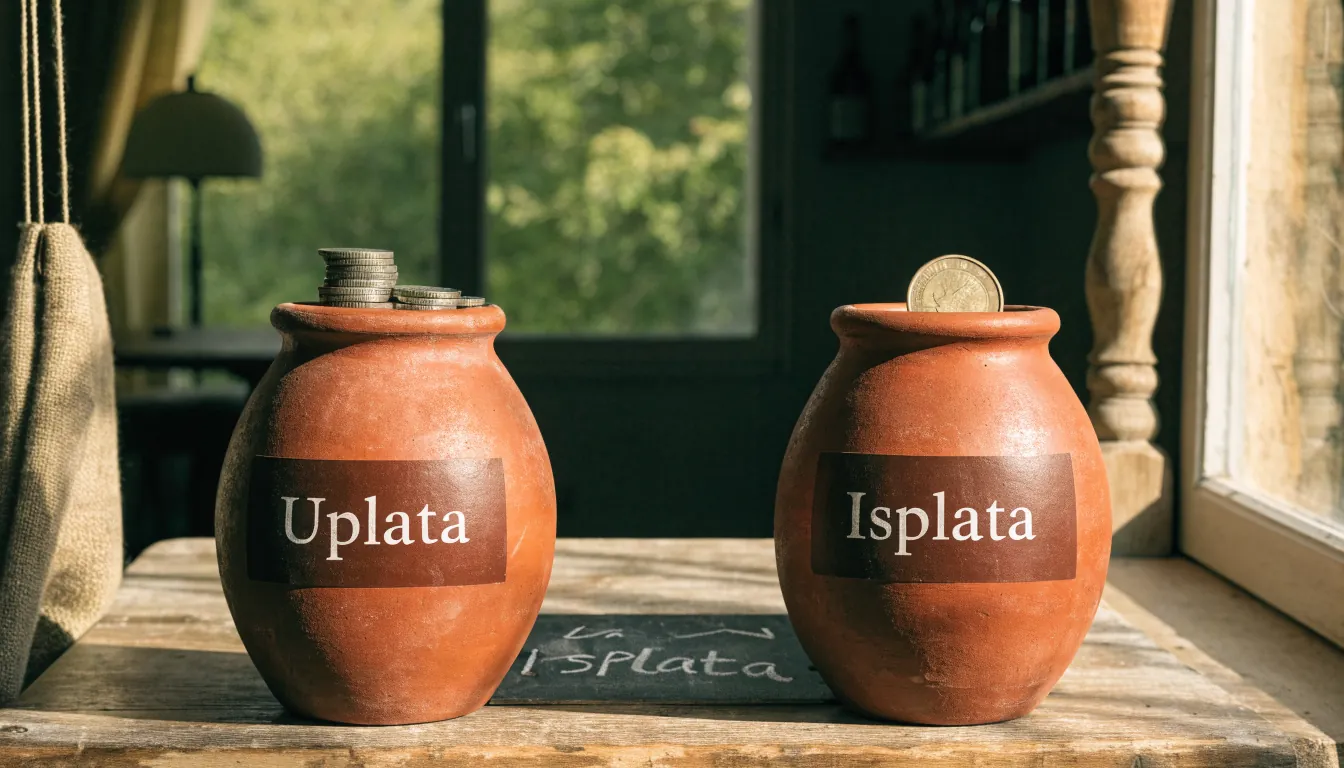 Mlada osoba ispunjava papirnati obrazac uz osobnu iskaznicu na stolu